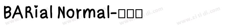 BARial Normal字体转换